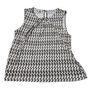 Jones Wear Womens Blouse Multi-Color Size XL Polyester Blend Sleeveless Pullover